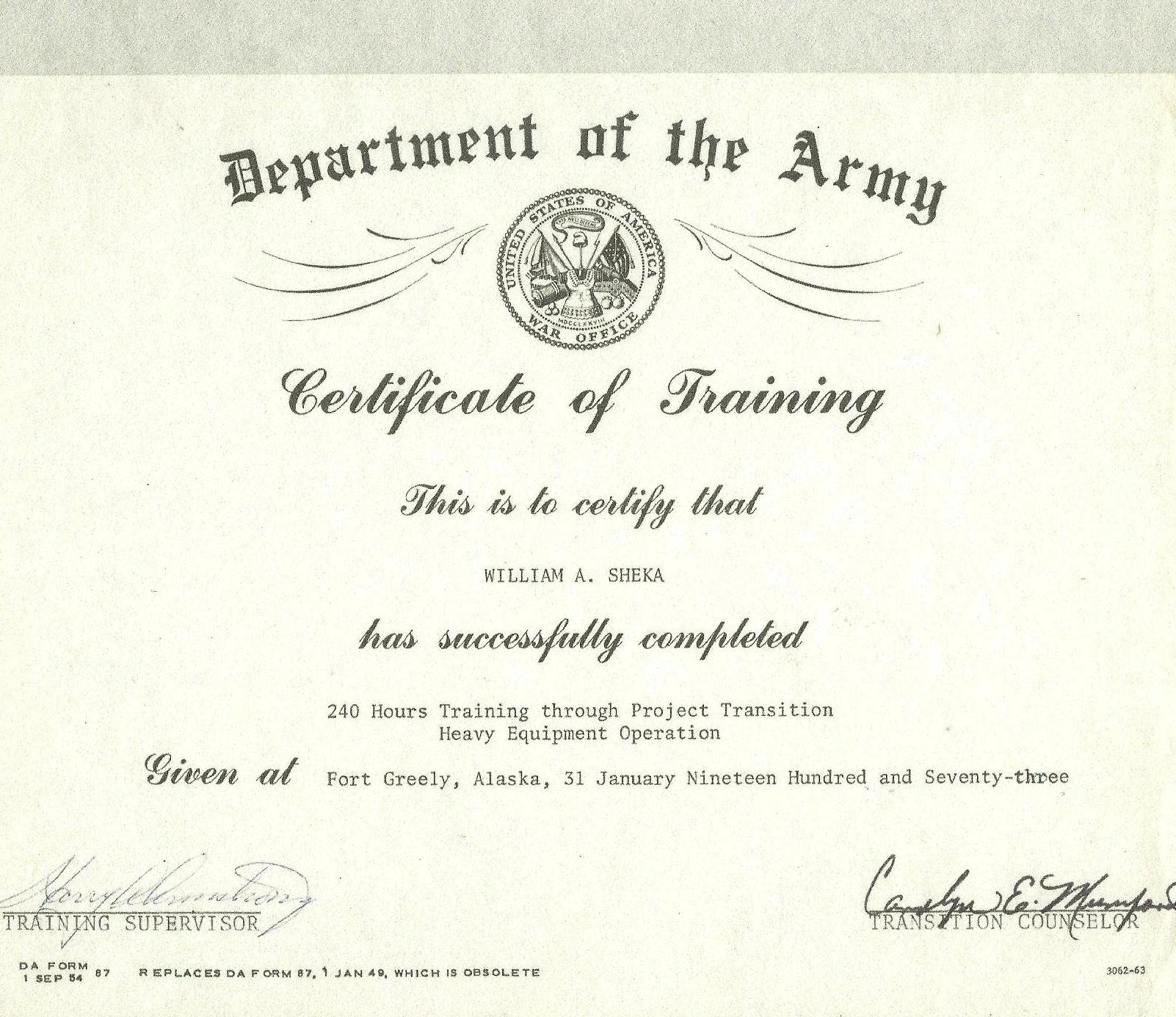 dept-of-us-army-certificate-of-training-240-hours-of-heavy-equipement-operator-31-jn-1973-signed-by-harry-armstrong
